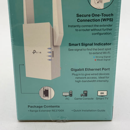 New TP-Link AX2700 Wi-Fi 6 Dual-Band Range Extender RE2700X