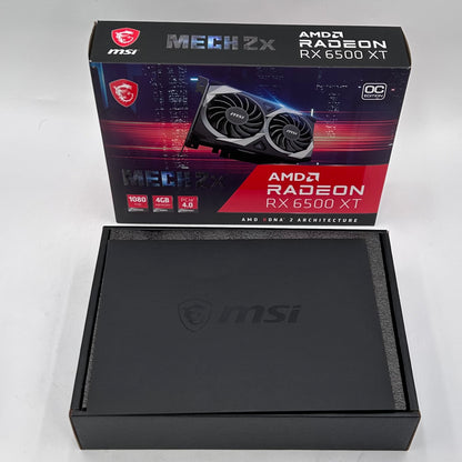 MSI Radeon RX 6500 XT Mech 2X OC 4GB GDDR6 Graphics Card V508