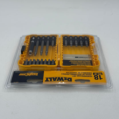 New DeWalt DW2174 18-Piece Screwdriving Set With Tough Case