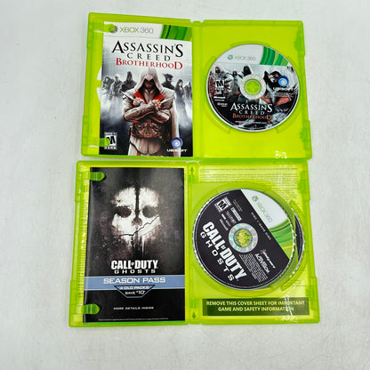 Lot of 2 Microsoft Xbox 360 Games [COD Ghosts & AC Brotherhood]