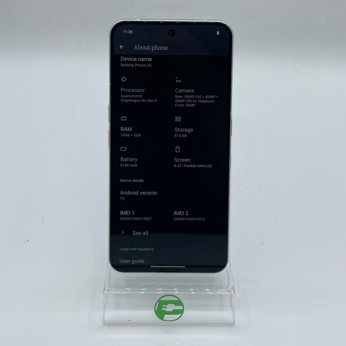 Nothing Phone 3 512GB 15 Silver A024 Unlocked