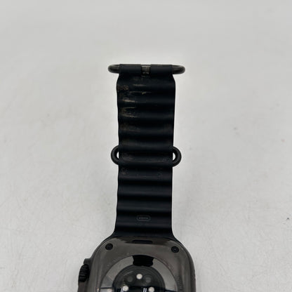 Unlocked Apple Watch Ultra 2 49MM Black Titanium Black Ocean Band MX4P3LW/A