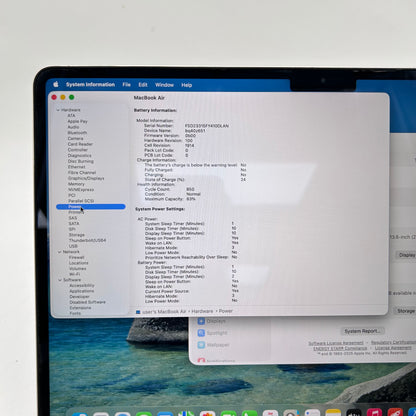 2022 Apple MacBook Air 13.6" M2 8C GPU 3.5GHz 8GB RAM 512GB SSD MLY23LL/A Read