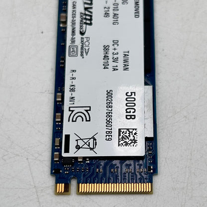 Kingston 2280mm NV1 500GB M.2 NVMe Gen 3.0 x 4 SSD SNVS/500G