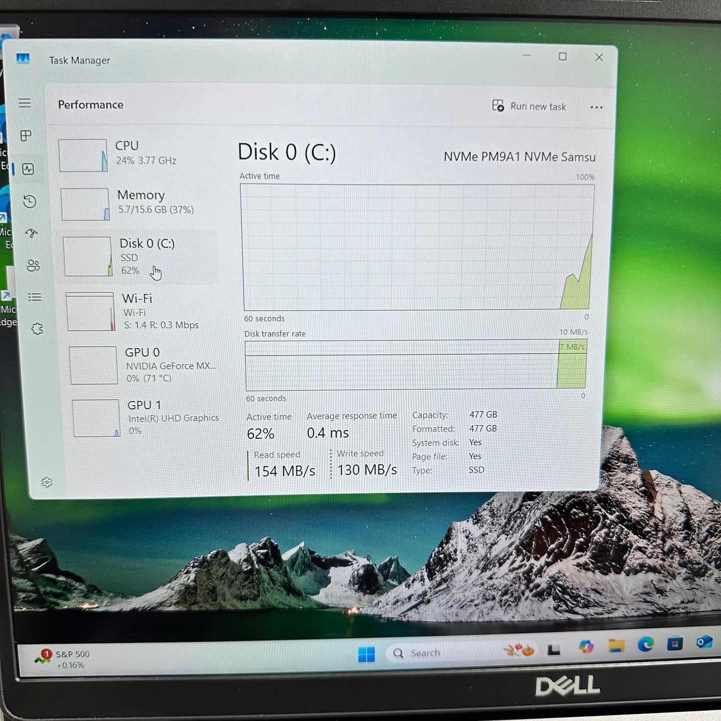 Dell Lattitude 5511 15.6" i7-10850H 2.7GHz 16GB RAM 512GB SSD GeForce MX250