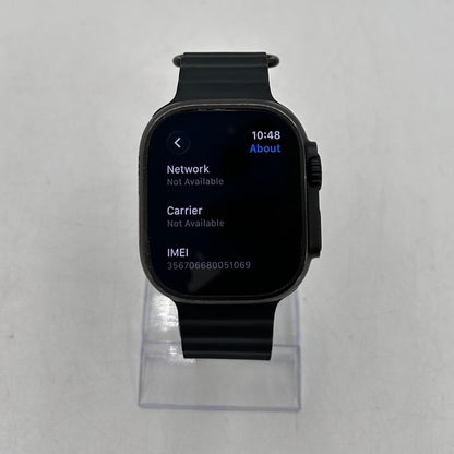 Unlocked Apple Watch Ultra 2 49MM Black Titanium Black Ocean Band MX4P3LW/A