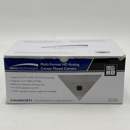 Speco Technologies Multi-Format HD Analog Corner Mount Camera CVC605CMT1
