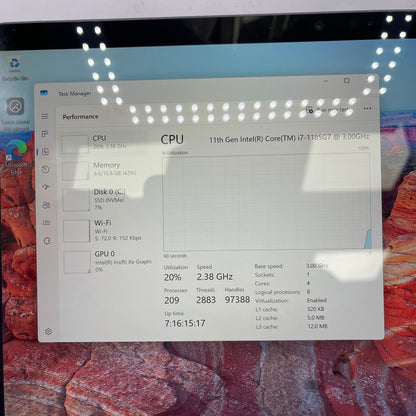 Microsoft Surface Pro 8 1983 13" i7-1185G7 3.0GHz 16GB RAM 512GB SSD