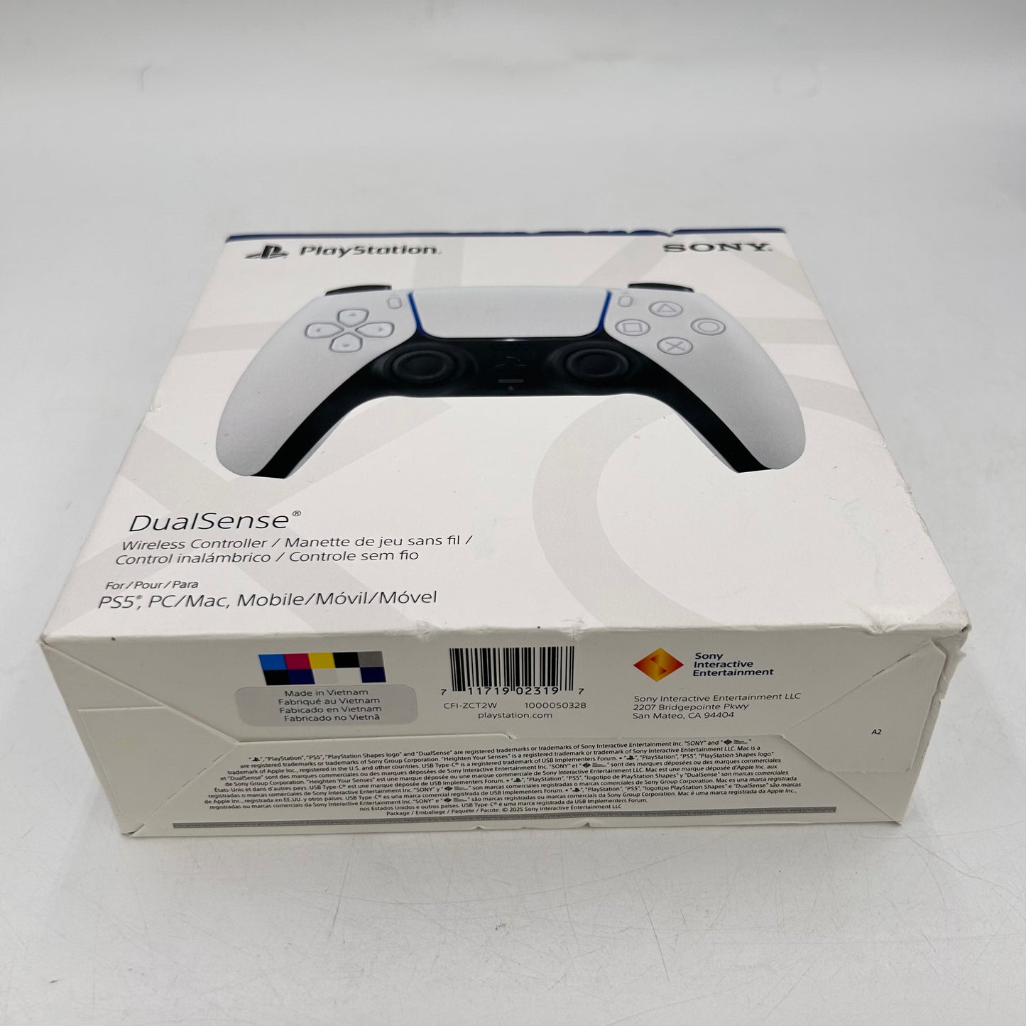 New Sony PlayStation 5 PS5 DualSense Wireless Controller White CFI-ZCT2W