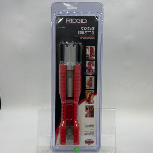 New Ridgid EZ Change Faucet Tool Multiples Tools in One 57003