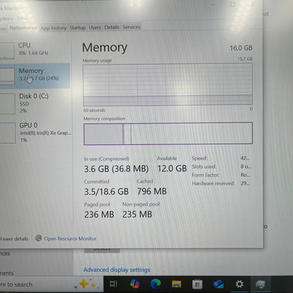 Lenovo ThinkPad X1 CARBON GEN 9 14" i7-1185G7 3.0GHz 16GB RAM 512GB SSD