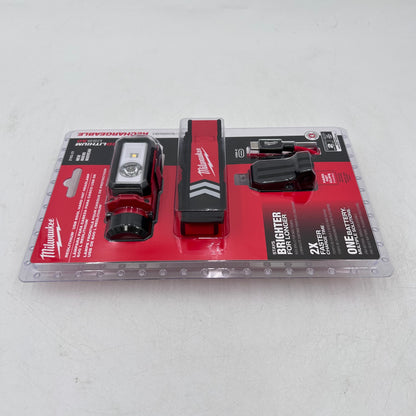 New Milwaukee 2163-21  4V Redlithium USB 600L Hard Hat HeadLamp