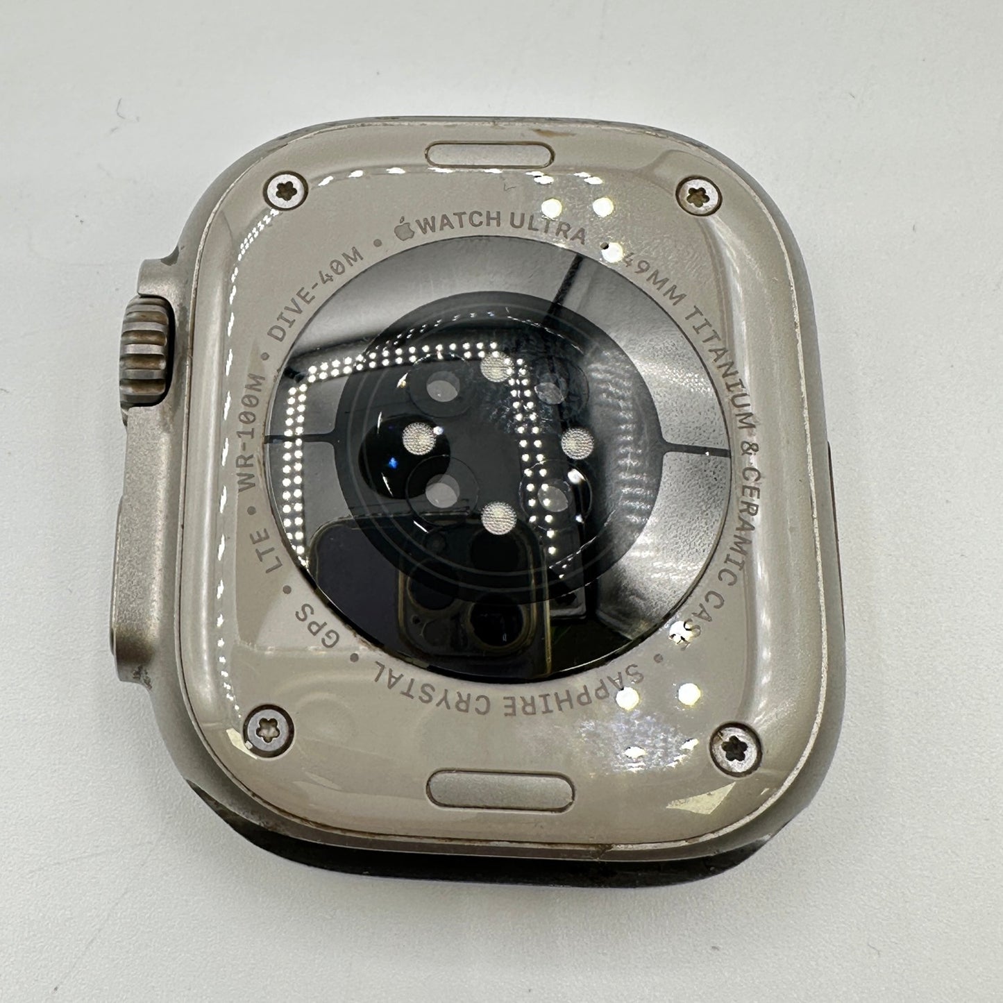 Unlocked Apple Watch Ultra 49MM Natural Titanium MQF43LL/A Face Only