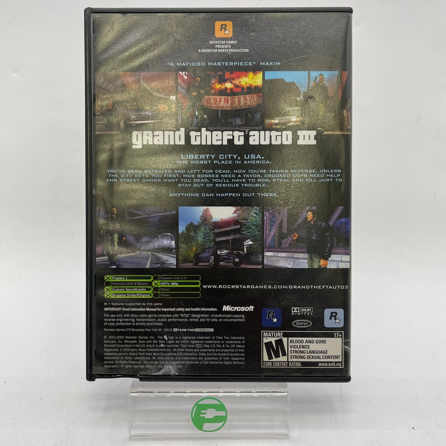 Grand Theft Auto III (Microsoft Xbox, 2003)