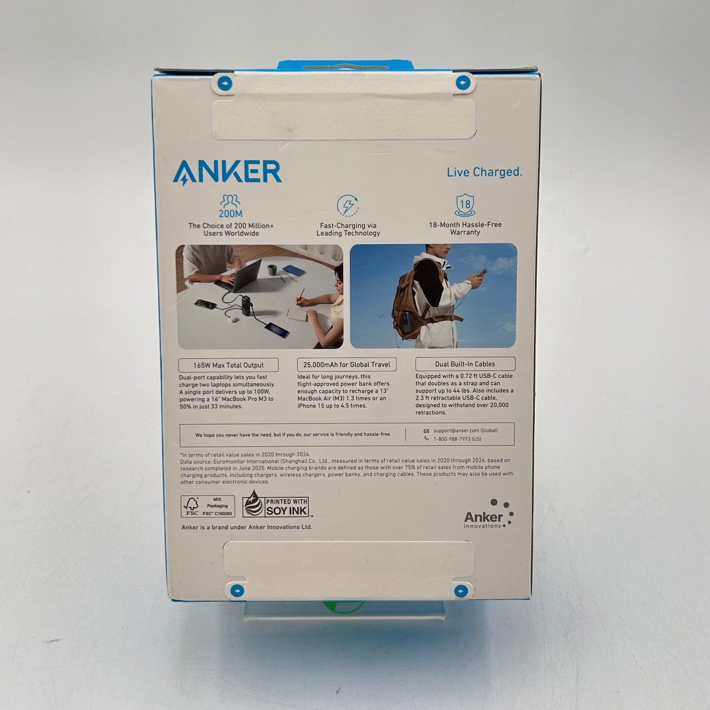New Anker High Power Multi Device Charging Power bank A1695