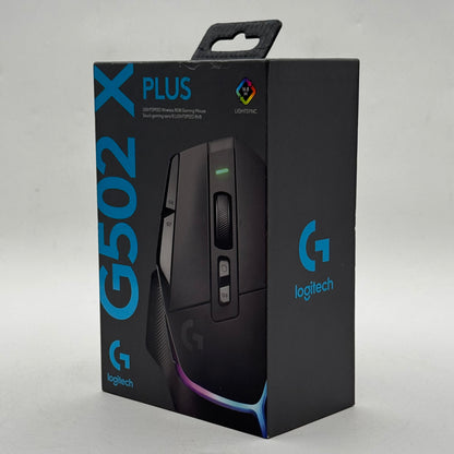 New Logitech G502 X Plus Lightspeed MR0089 Wireless Gaming Mouse Black