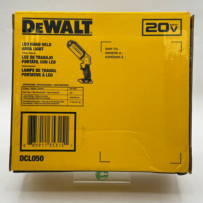 New DeWalt DCL050 20V MAX LED Hand Held Area Light