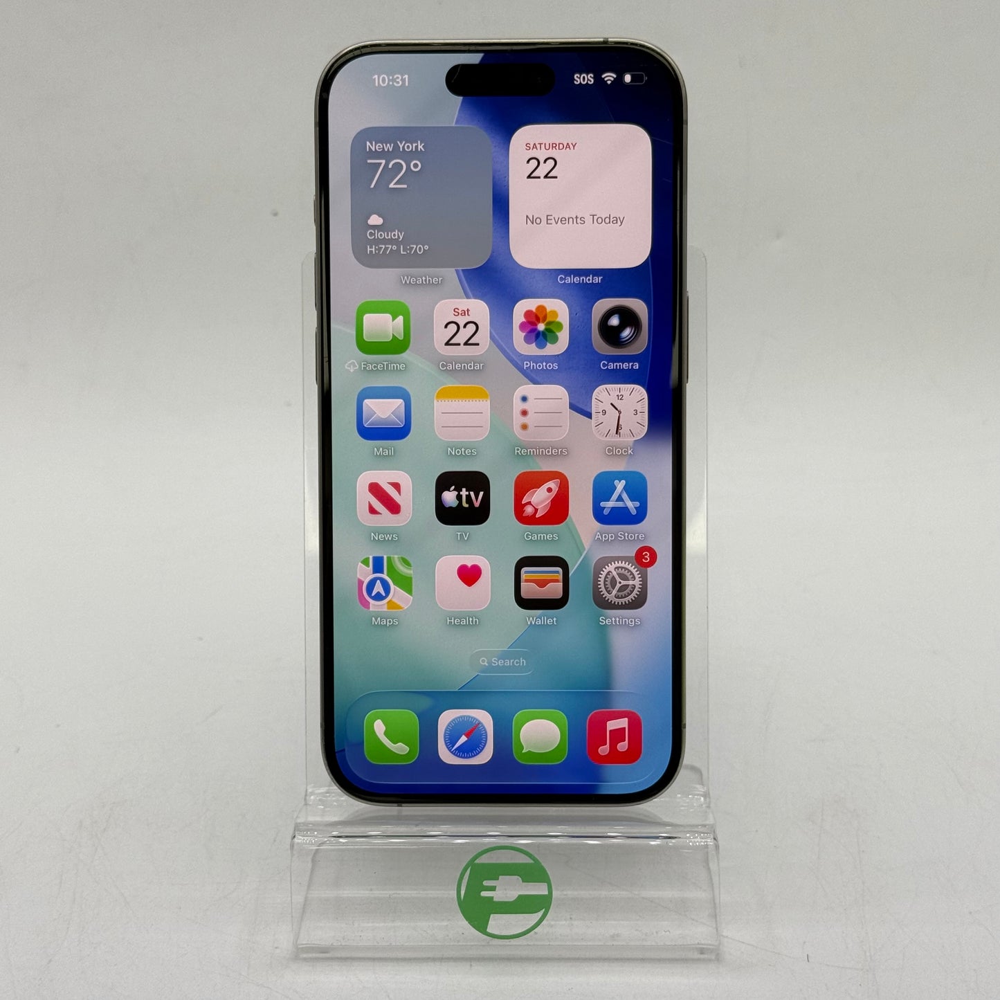 T-Mobile Apple iPhone 15 Pro 128GB Natural Titanium MTQP3LL/A