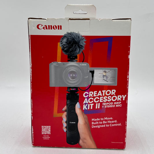 New Canon Creator Accessory Kit II Tripod Grip + Stereo Mic