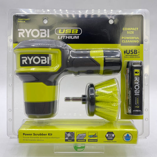 New Ryobi FVG51K Power Scrubber Kit
