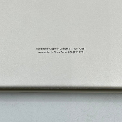 2022 Apple MacBook Air 13.6" M2 8C GPU 3.5GHz 8GB RAM 256GB SSD A2681