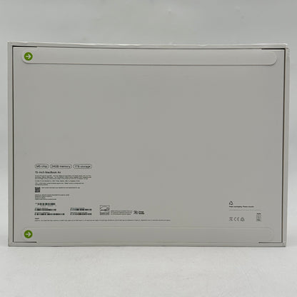 New 2026 Apple MacBook Air 15" M5 10C GPU 4.6GHz 24GB RAM 1TB SSD A3448