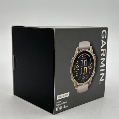 New Garmin Fenix 8 43mm Multisport GPS Smart Watch 010-02903-11