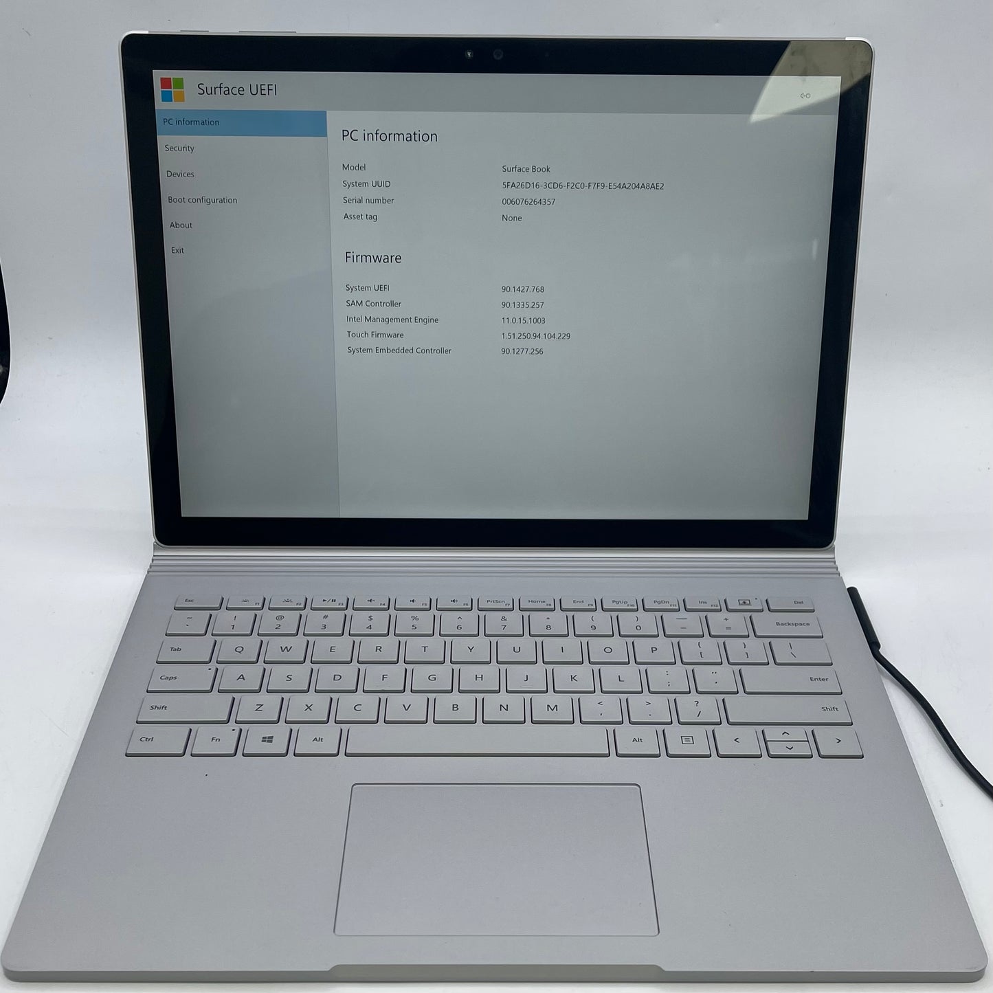 Broken Microsoft Surface Book 1 1703 i5 8GB RAM 128GB SSD Read