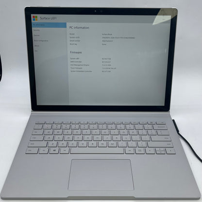 Broken Microsoft Surface Book 1 1703 i5 8GB RAM 128GB SSD Read