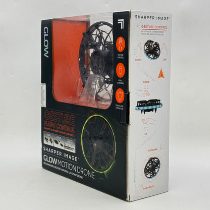 New Sharper Image Glow Motion Drone Gesture Control Indoor Stunt Drone