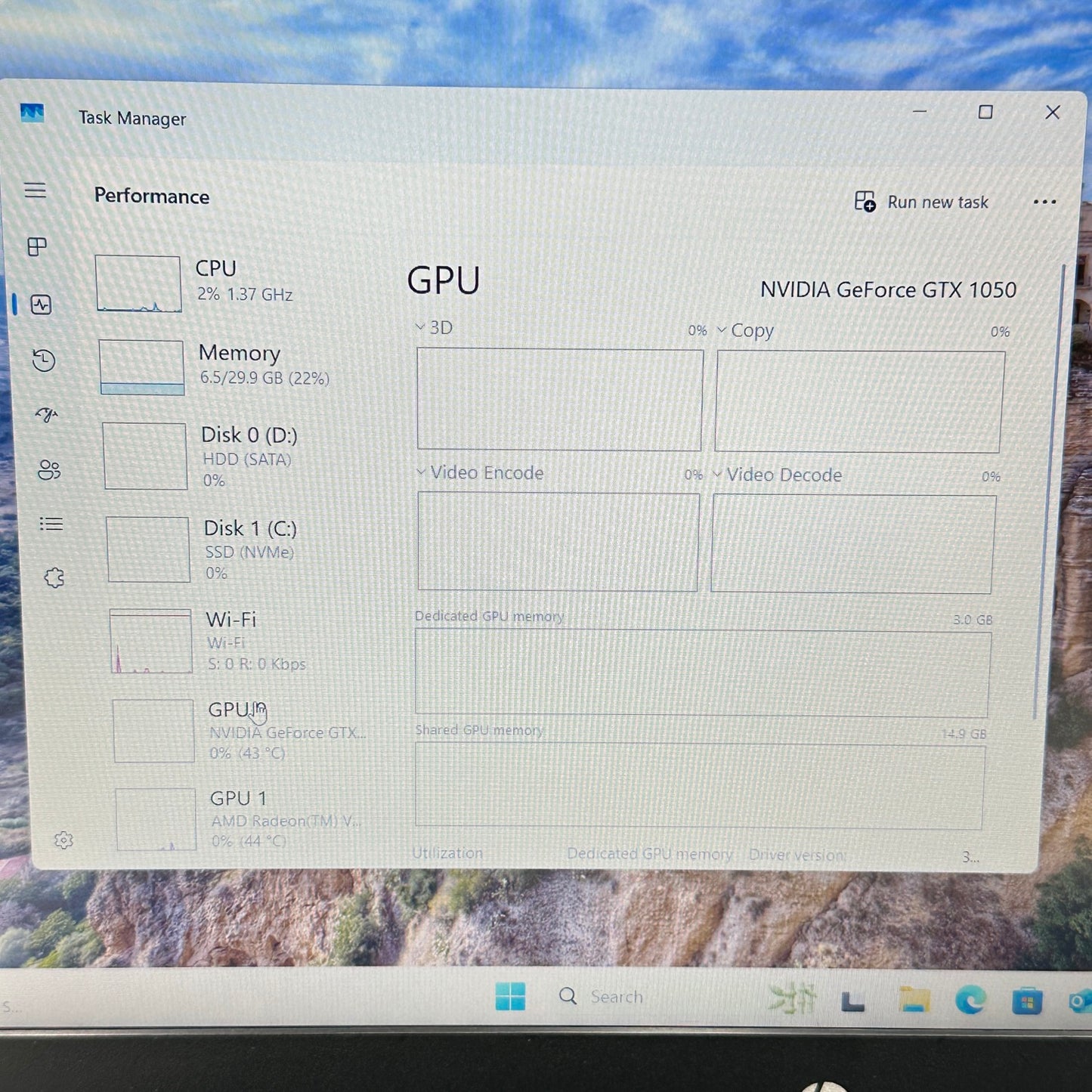 HP Pavilion Gaming 15.6" Ryzen 5 3550H 2.1GHz 32GB RAM 1TB HDD 1TB SSD 1050 READ