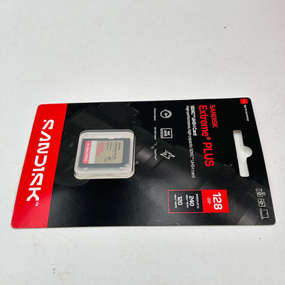 New SanDisk Extreme Plus 128GB SDSDXWL-128G-ATCIN 30MB/s V30 U3 SDXC Card