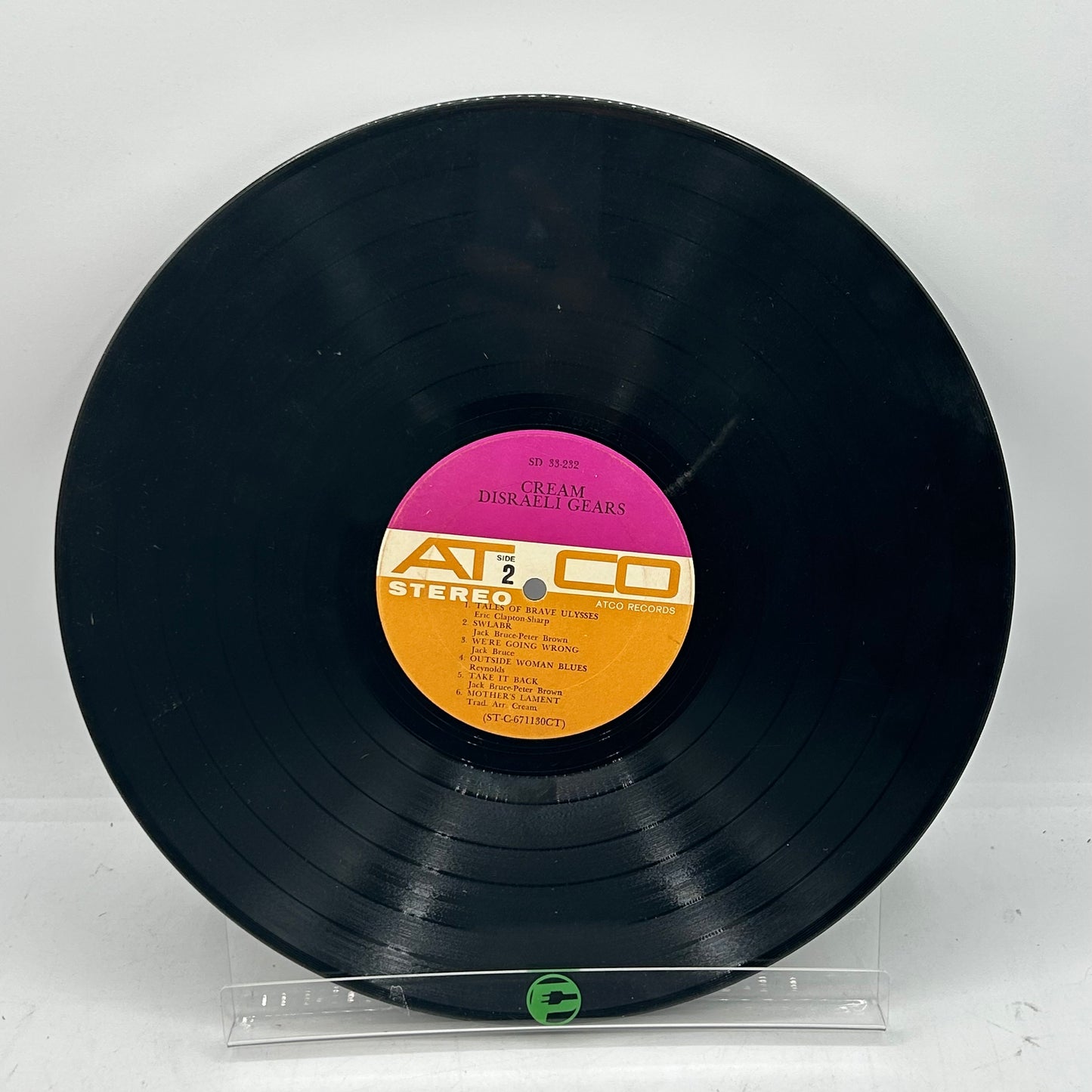 Atco Stereo Records Cream Disraeli Gears 1967 Vinyl