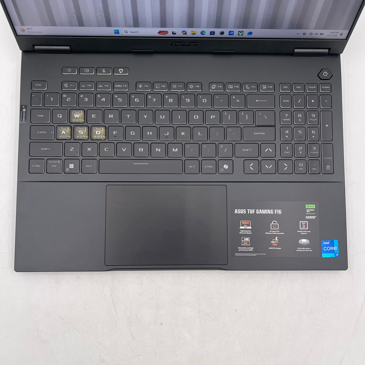 Asus TUF F16 FX608J 16" i7-14650HX 2.2GHz 32GB RAM 1TB SSD GeForce RTX 5060