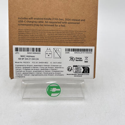 New Amazon Kindle Gen 11 6" Reading Tablet Matcha 16GB