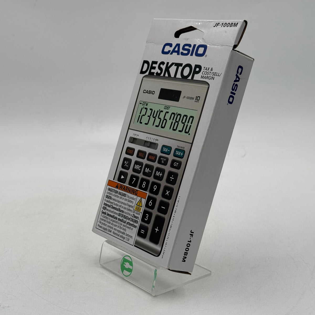 New Casio JF-100BM Solar/Battery-Powered Calculator