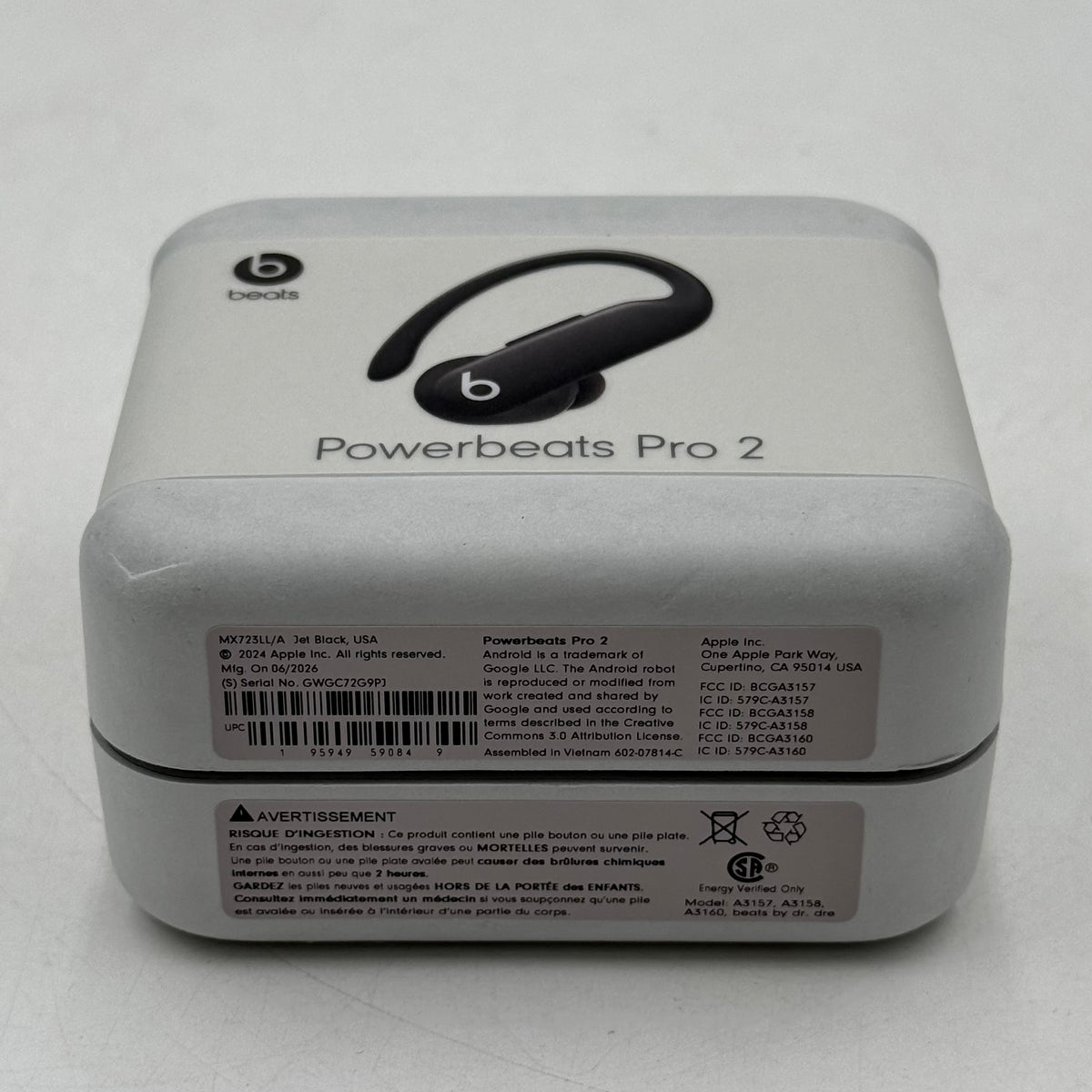 New Beats Powerbeats Pro 2 Wired In-Ear Headphones Black MX723LL/A