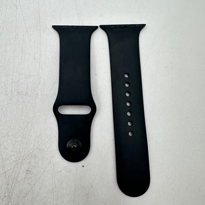 GPS Only Apple Watch SE 2nd Gen 44MM Black Aluminum Black Sport Band A2723