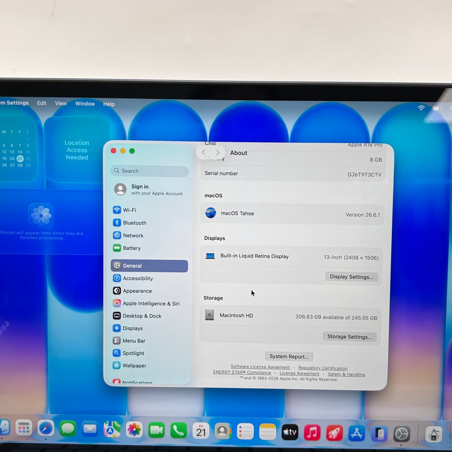 2026 Apple MacBook Neo 13" A18 Pro 5C GPU 4.0GHz 8GB RAM 256GB SSD MHFF4LL/A