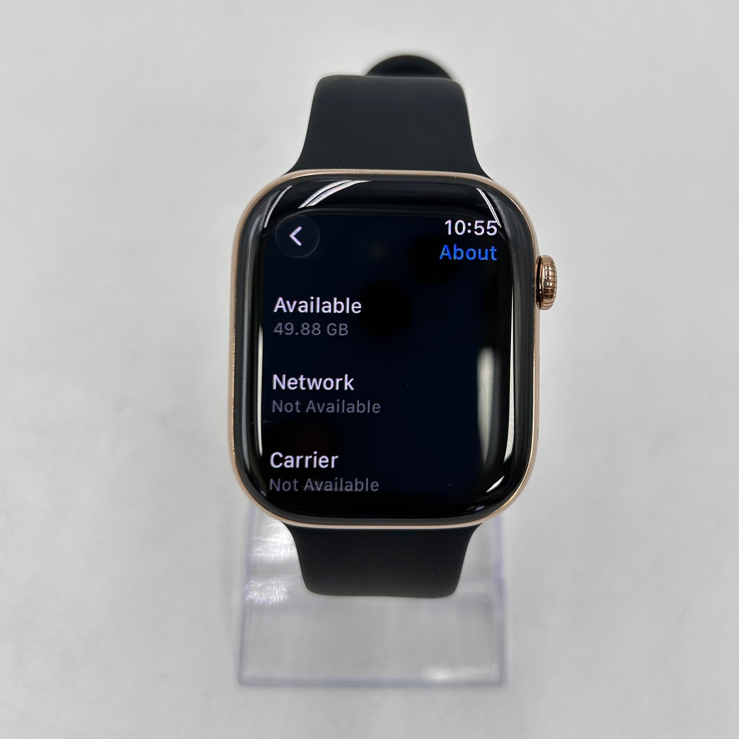 Unlocked Apple Watch Series 11 46MM Gold Titanium Black Sport Band MFC34LW/A