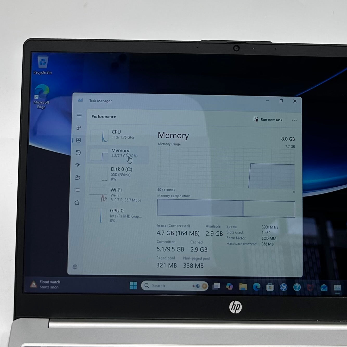 HP Laptop 15-FD0005DX 15.6" i5-1235U 1.3GHz 8GB RAM 512GB SSD