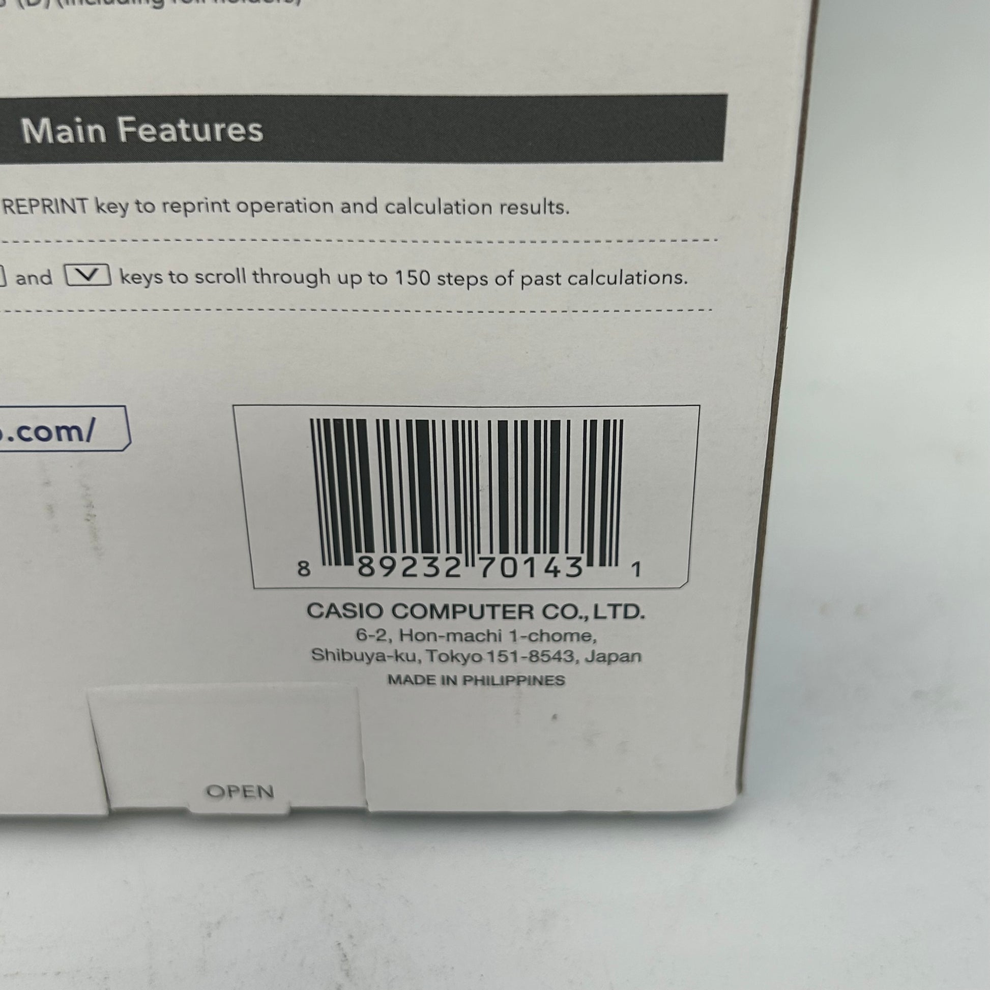 New Casio Portable Printing Electric Calculator HR10RC PayMore Chelsea