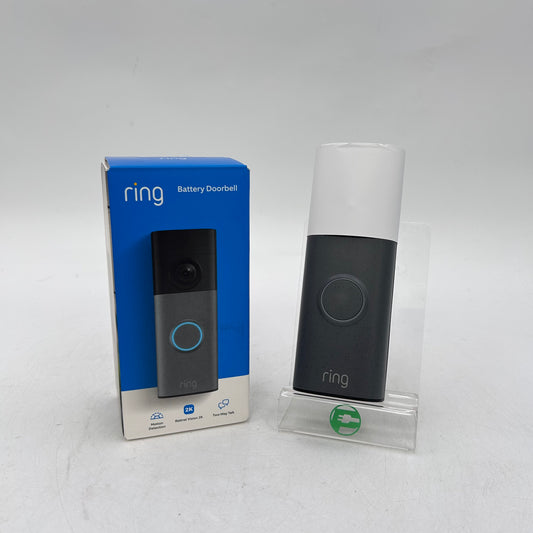 New Ring Battery Doorbell 2nd Gen 2K Speckled Gray 5DFYAS