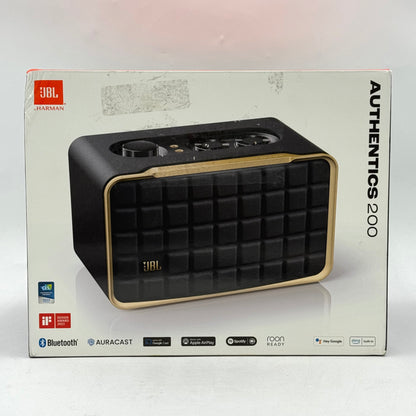 New JBL Authentics 200 Wireless Smart Home Speaker Black JBLAUTH200BLKAM