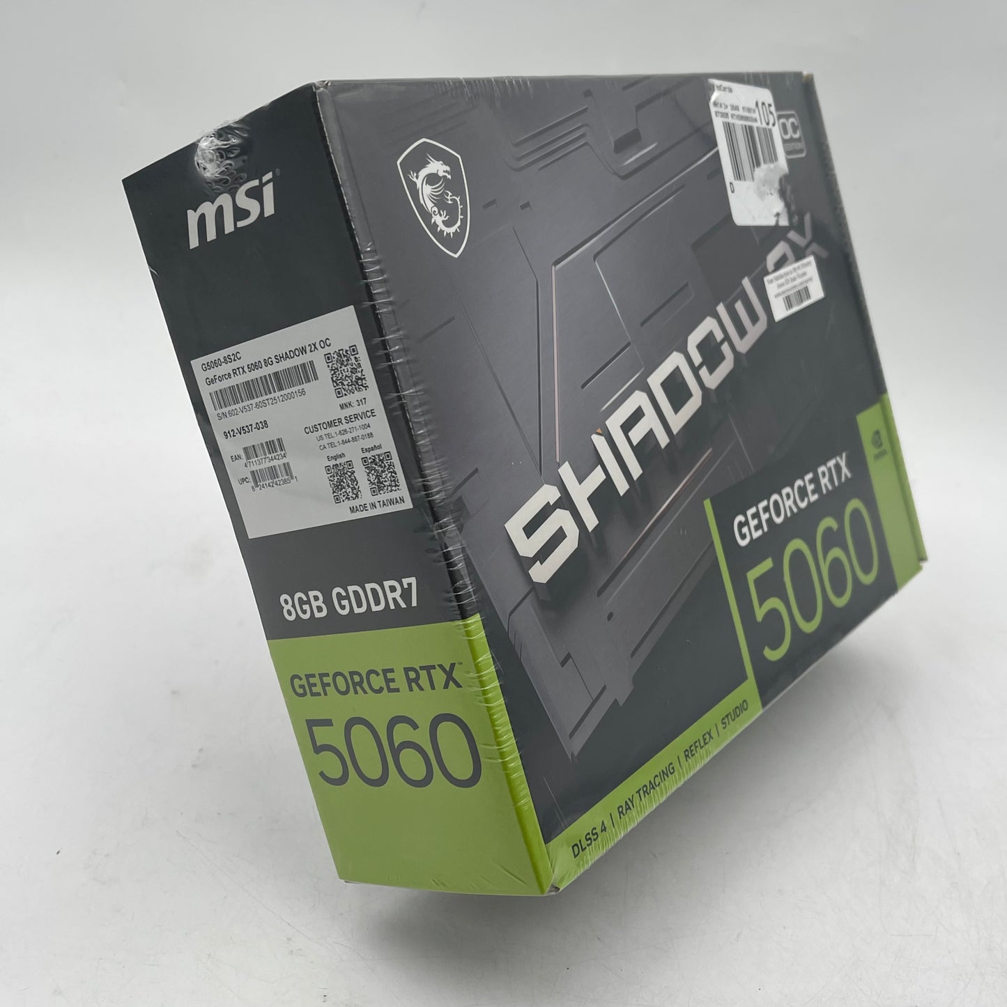 New MSI GeForce RTX 5060 Ventus 2X OC 8GB GDDR7 Graphics Card 912-V537-038