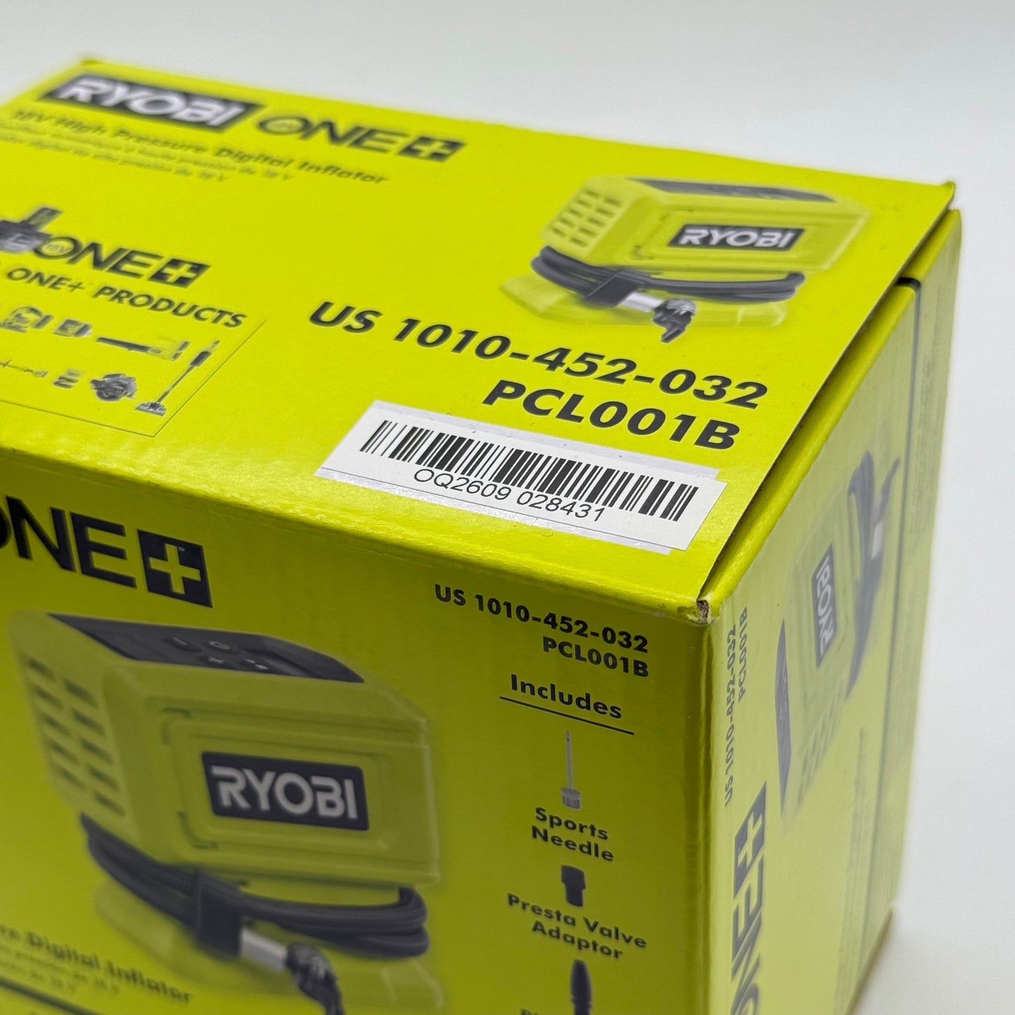 New Ryobi PCL001B 18V High Pressure Digital Inflator