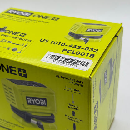 New Ryobi PCL001B 18V High Pressure Digital Inflator