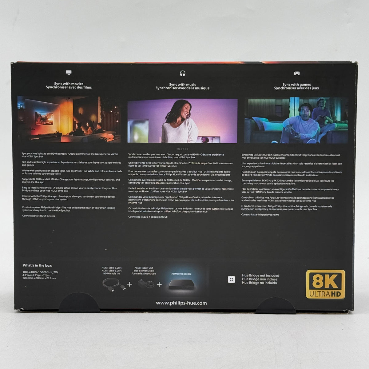 New Philips Hue Play HDMI Sync Box 8K 579755