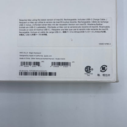 New Apple Magic Keyboard Silver A3203