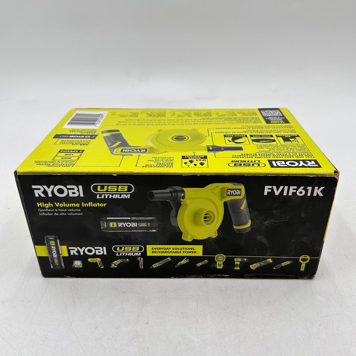 New Ryobi FVIF61K 4V High Volume Inflator